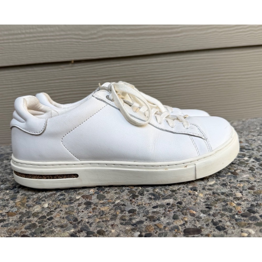 Birkenstock Bend Low White Leather Lace Up Sneakers Women's Comfort Shoes